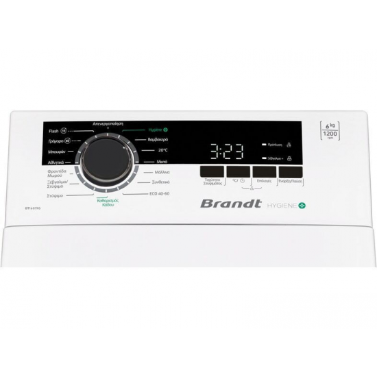 Πλυντήριο Ρούχων Άνω Φόρτωσης Brandt BT16019G 6kg