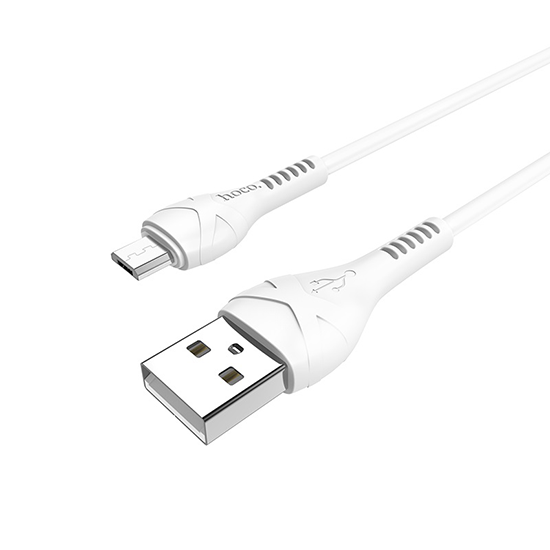 Καλώδιο σύνδεσης Hoco X37 Cool Power USB σε Lightning Fast Charging 2.4A Λευκό 1μ