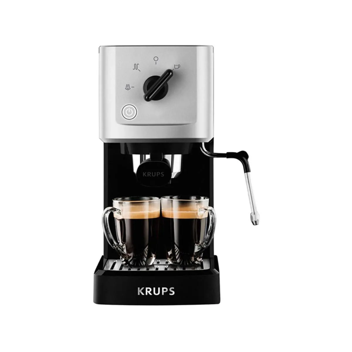 Μηχανή Espresso Krups XP3440 1460W 15bar Πίεση Ασημί