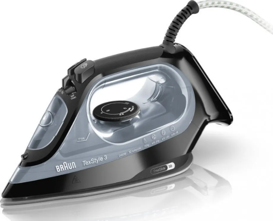 Σίδερο Ατμού Braun SI 3055 TexStyle 3 2400W με Κεραμική Πλάκα και Συνεχόμενη Παροχή 45gr/min