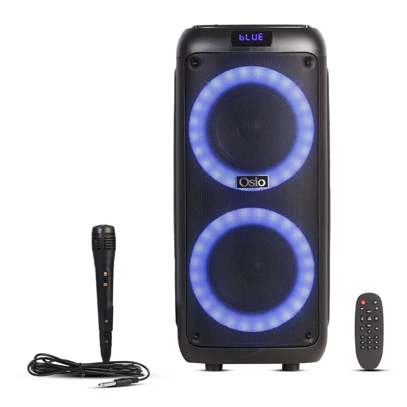 Ηχείο Karaoke Osio OBT-8030 με Ενσύρματo Μικρόφωνο και Εφέ Φωτισμού