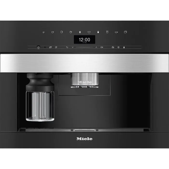Εντοιχιζόμενη καφετιέρα Miele CVA7440 A CleanSteel Αυτόματη Μηχανή Espresso 1500W 5bar με Wi-Fi