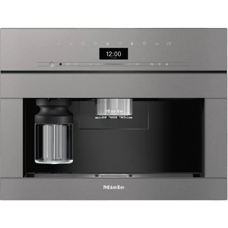 Εντοιχιζόμενη καφετιέρα Miele CVA7440 A Graphite Grey Αυτόματη Μηχανή Espresso 1500W 5bar με Wi-Fi