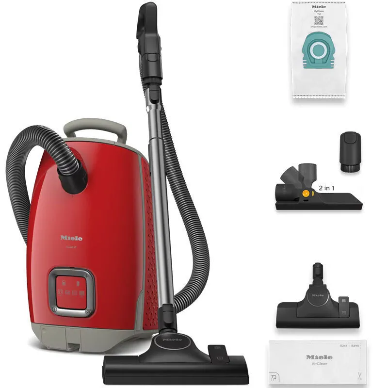 Ηλεκτρική Σκούπα Miele Guard L1 Red Pulse 890W με Σακούλα 3.5lt Κόκκινη