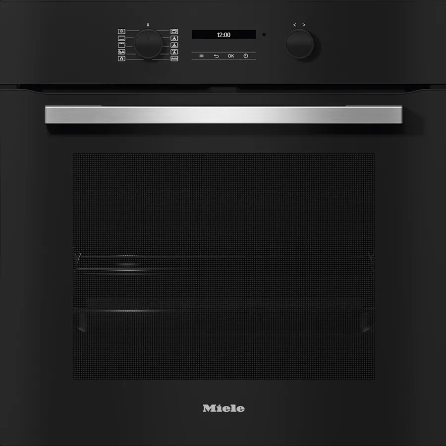 Εντοιχιζόμενος φούρνος Miele H 2766-1 BP 125 Edition Μαύρο Obsidian 76lt με λειτουργία AirFry, δικτύωση και πυρόλυση
