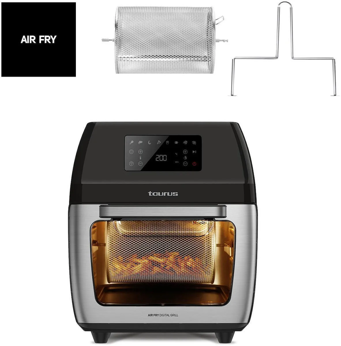 Φριτέζα Αέρος Taurus AF1700DX Digital Grill 12lt 