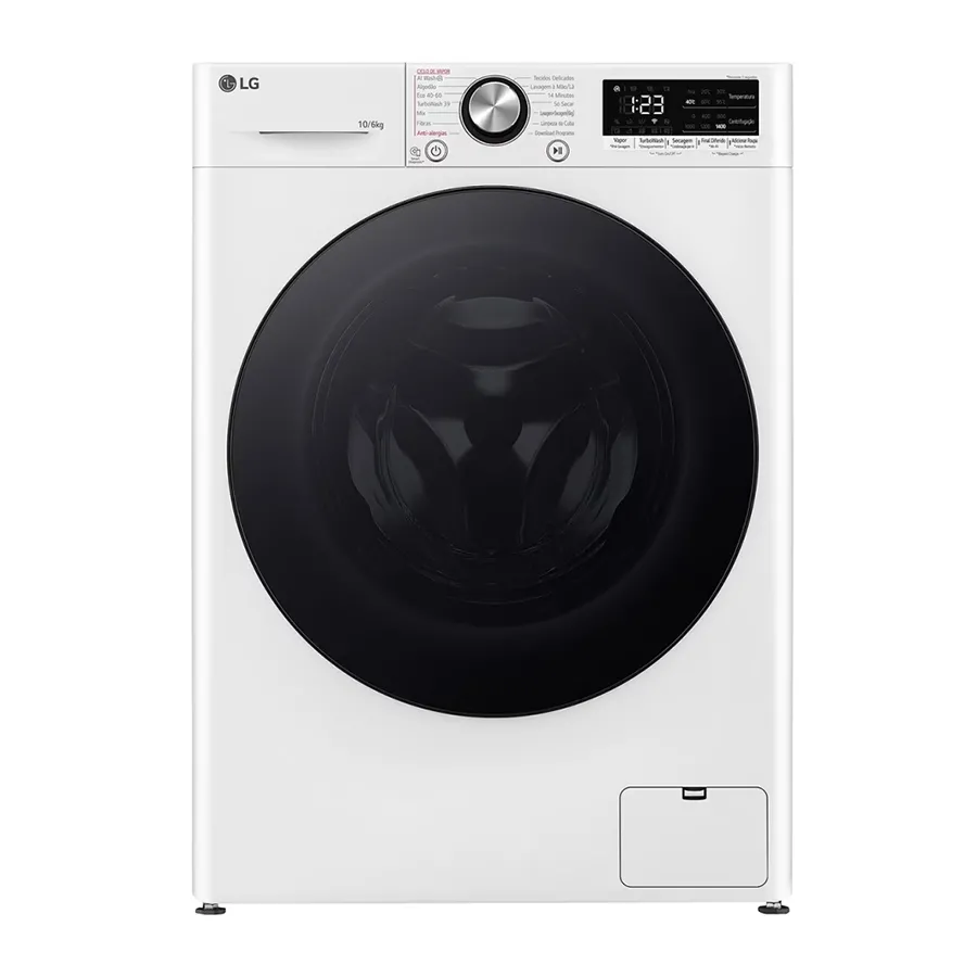Πλυντήριο-Στεγνωτήριο Ρούχων LG D4R7010TSWB 10kg/6kg Ατμού 1400 Στροφές 