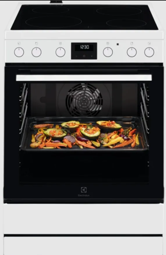 Κουζίνα Ελεύθερη 73lt με Κεραμικές Εστίες Electrolux LKR64022MW