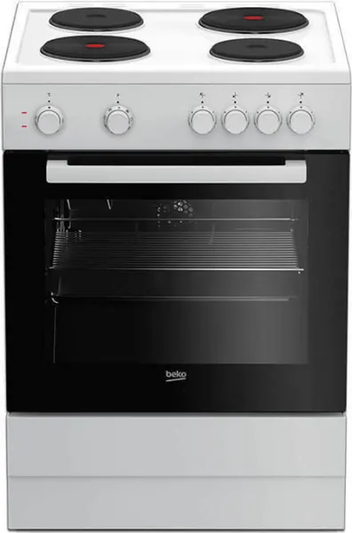 Ηλεκτρική Κουζίνα Beko FSM 66001 GW 66lt με Εμαγιέ Εστίες