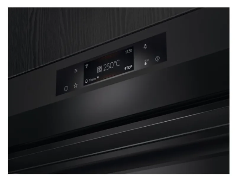 Εντοιχιζόμενος φούρνος AEG 9000 Steampro 70lt Π59.5εκ. Μαύρος