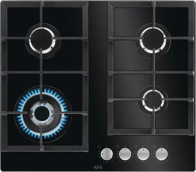 Εστία Υγραερίου Αυτόνομη AEG 6000 Gas on Glass 60cm