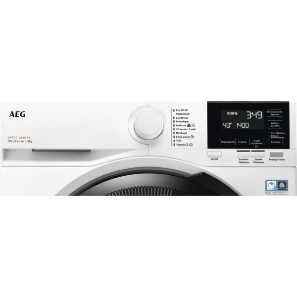 Πλυντήριο Ρούχων AEG 8kg 1400 Στροφών με ProSense®, ÖKOMix και Λειτουργία Ατμού
