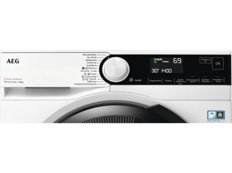 Πλυντήριο Ρούχων AEG 8kg με ProSense®, ÖKOMix και Λειτουργία Ατμού ProSteam® 1400 Στροφών