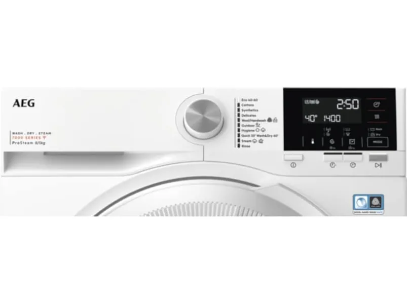 Πλυντήριο-Στεγνωτήριο Ρούχων AEG 8kg/5kg Ατμού 1400 Στροφές 7000 ProSteam