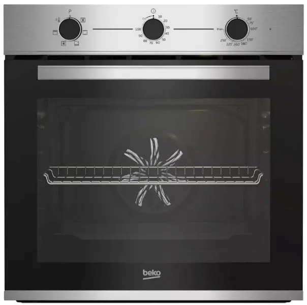 Σετ Φούρνος Εντοιχιζόμενος Άνω Πάγκου 66lt Beko και Κεραμικές Εστίες Inox