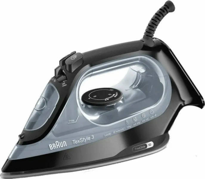 Σίδερο Ατμού Braun SI 3055 TexStyle 3 2400W με Κεραμική Πλάκα και Συνεχόμενη Παροχή 45gr/min