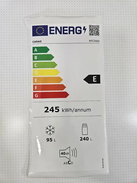 Ψυγειοκαταψύκτης Carad NFC346X 335lt NoFrost Inox 