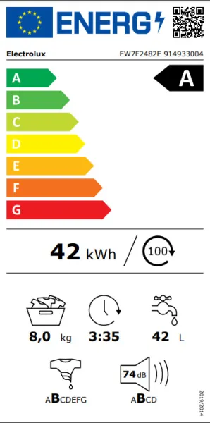 Πλυντήριο Ρούχων Electrolux 8kg με Τεχνολογία Ατμού 700 SteamCare 1400 Στροφών