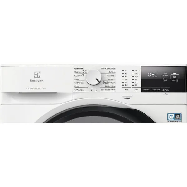 Πλυντήριο Ρούχων Electrolux 8kg με Τεχνολογία Ατμού 700 SteamCare 1400 Στροφών