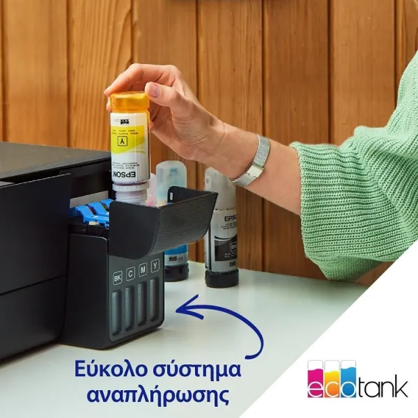 Έγχρωμο Πολυμηχάνημα Epson EcoTank L3271 Inkjet με WiFi και Mobile Print