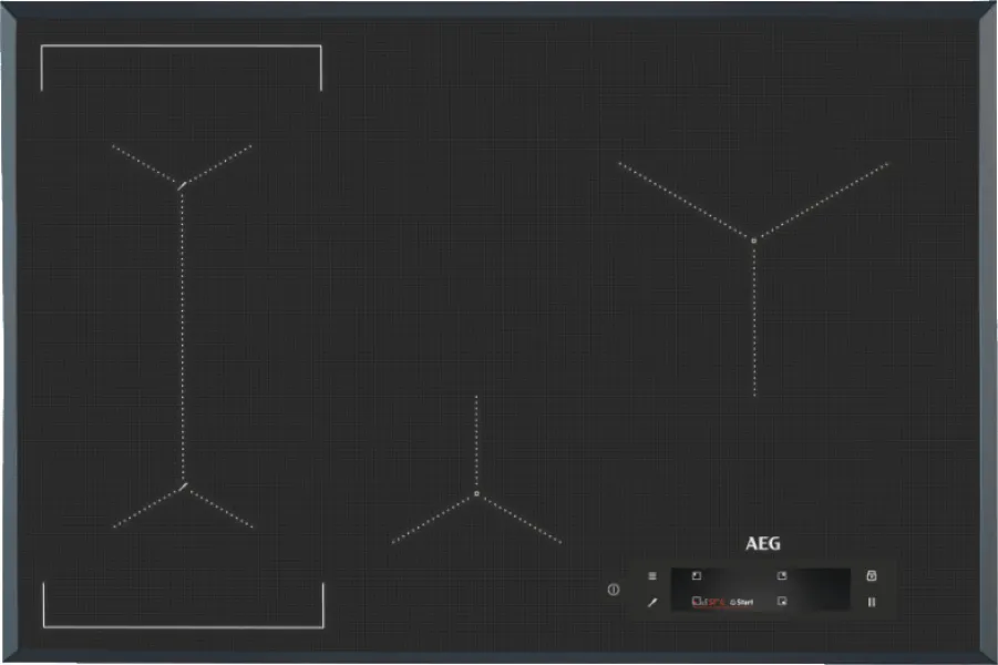 Επαγωγική Εστία με Πλαίσιο AEG 9000 SensePro με Λειτουργία Κλειδώματος 78x52εκ.
