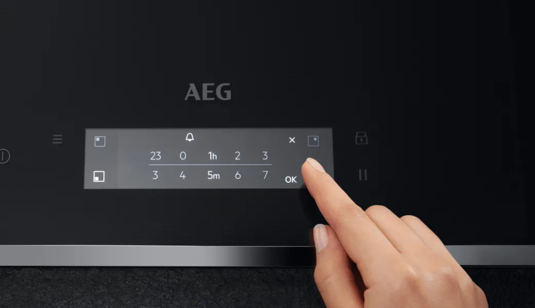 Επαγωγική Εστία με Πλαίσιο AEG 9000 SensePro με Λειτουργία Κλειδώματος 78x52εκ.