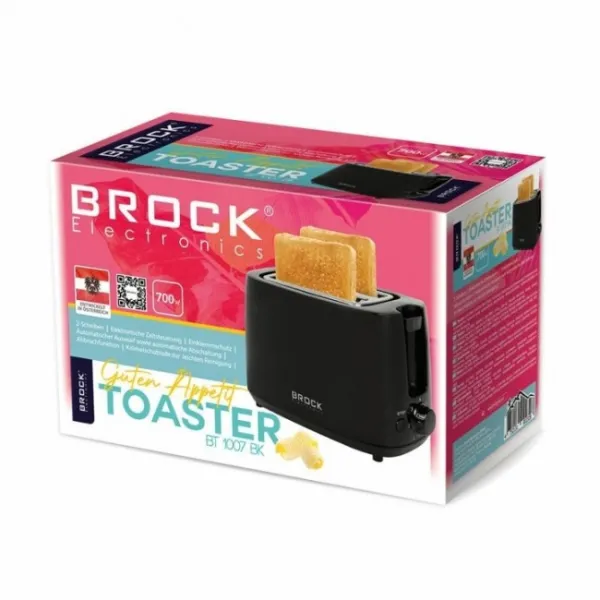 Φρυγανιέρα Brock BT-1007/BK 2 θέσεων 700W