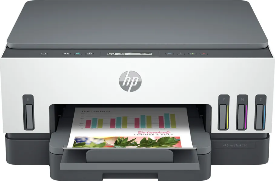 Έγχρωμο Πολυμηχάνημα HP Smart Tank 720 All-in-One Inkjet με WiFi και Mobile Print 