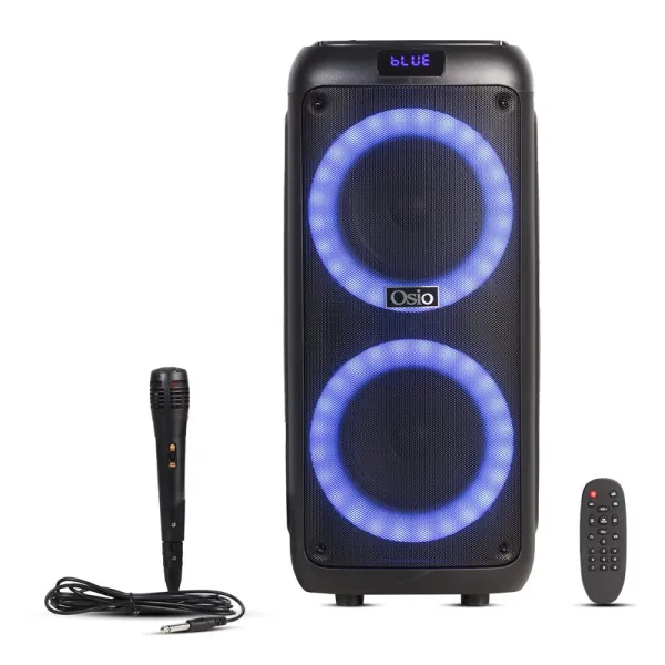 Ηχείο Karaoke Osio OBT-8030 με Ενσύρματo Μικρόφωνο και Εφέ Φωτισμού