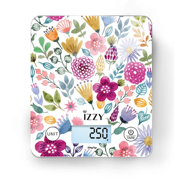 Ψηφιακή Ζυγαριά Κουζίνας Izzy IZ-7007 1gr/10kg Floral