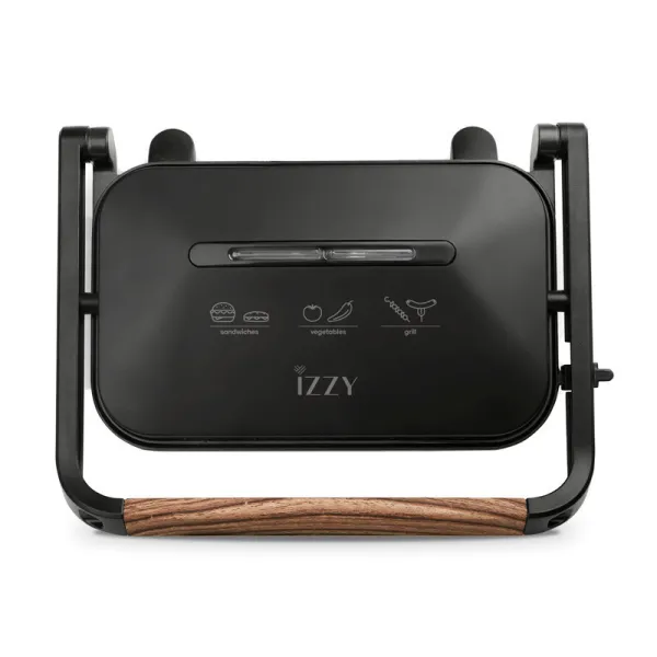 Τοστιέρα Izzy Panini για 2 Τοστ 1300W Wooden