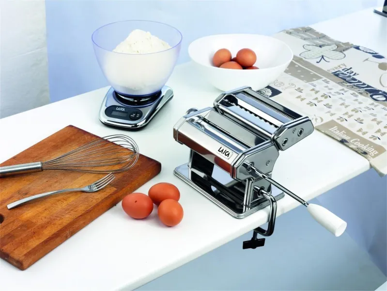 Μηχανή Φύλλου/Ζυμαρικών Χειροκίνητη από Ανοιξείδωτο Ατσάλι