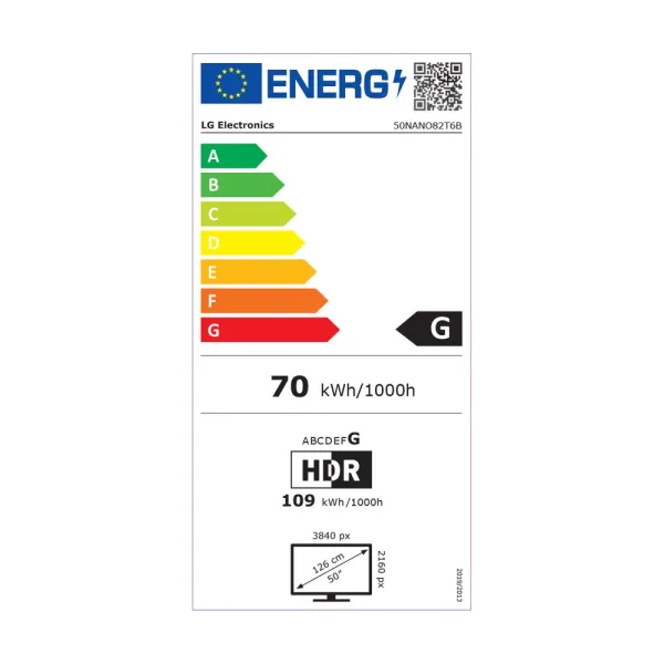Τηλεόραση LG Smart 50''4K UHD LED NanoCell NANO82 HDR 2024