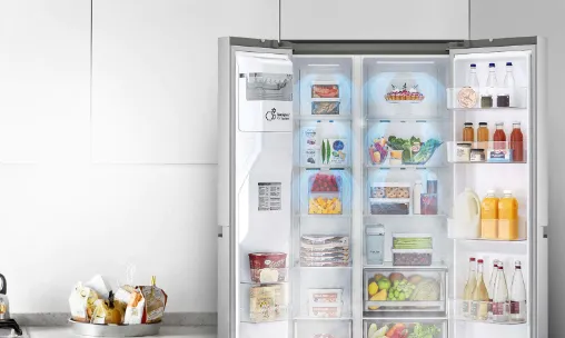 Ψυγείο Ντουλάπα LG 628lt Total NoFrost Μαύρο