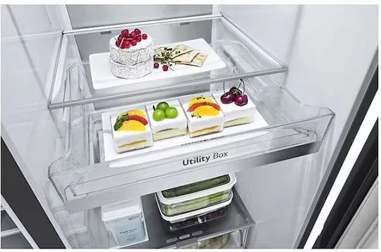 Ψυγείο Ντουλάπα LG 628lt Total NoFrost Μαύρο