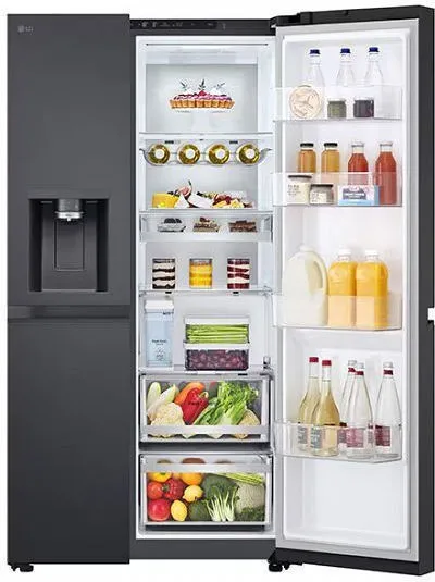 Ψυγείο Ντουλάπα LG 628lt Total NoFrost Μαύρο