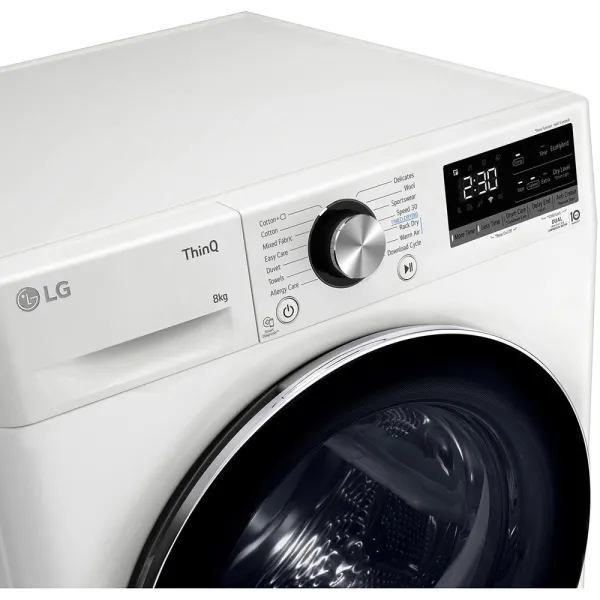 Στεγνωτήριο LG RH80V9AV2N 8kg με Αντλία Θερμότητας 