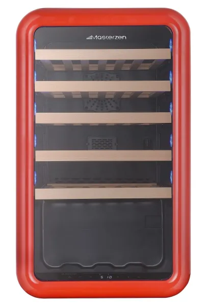 Masterzen Ελεύθερος Συντηρητής Κρασιών Μίας Ζώνης 46 Φιαλών Κόκκινος