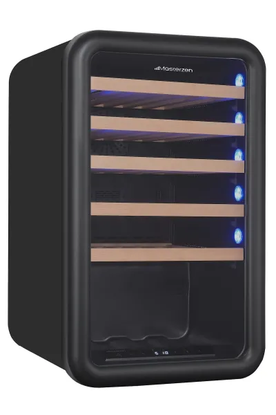Masterzen Ελεύθερος Συντηρητής Κρασιών Μίας Ζώνης 46 Φιαλών Μαύρος 
