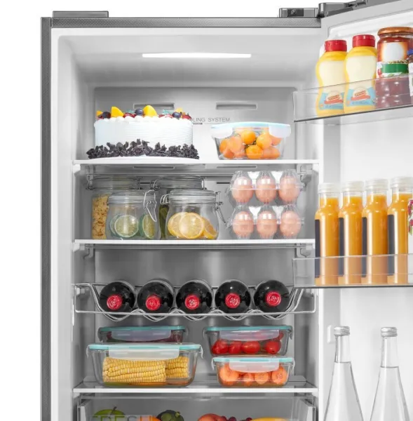 Ψυγειοκαταψύκτης Midea 378lt Total NoFrost Inox