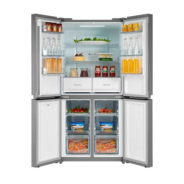 Ψυγείο Ντουλάπα Midea 492lt Total NoFrost Inox