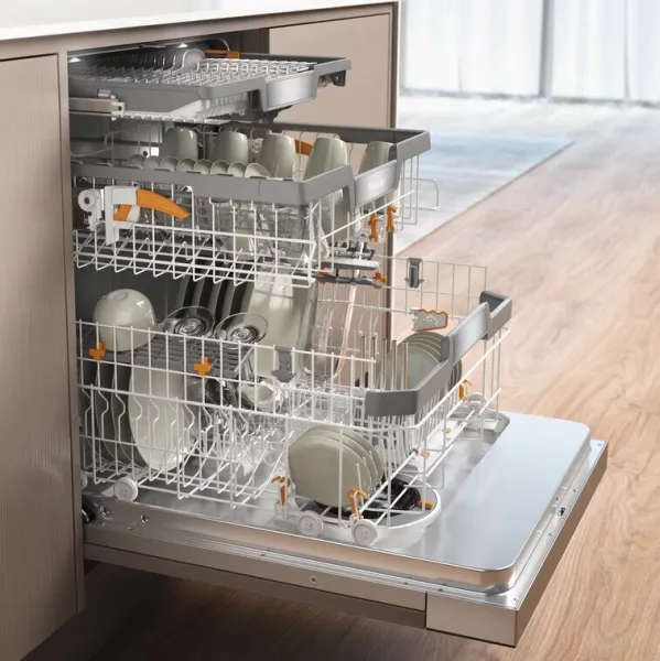 Ημι-εντοιχιζόμενο πλυντήριο πιάτων Miele G7710 SCi AutoDos με Wi-Fi για 14 Σερβίτσια Π59.8xY80.5εκ.