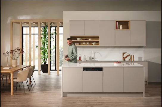 Ημι-εντοιχιζόμενο πλυντήριο πιάτων Miele G 7930 SCi AutoDos με Wi-Fi για 14 Σερβίτσια Π60xY80.5εκ.