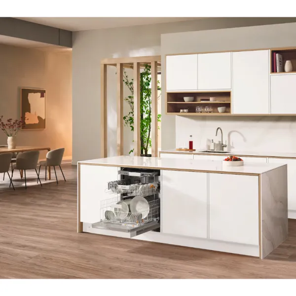 Ημι-εντοιχιζόμενο πλυντήριο πιάτων Miele G5811 SCi Active Plus Λευκό