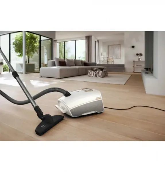 Ηλεκτρική Σκούπα Miele Guard L1 Parquet Lotus White 890W με Σακούλα 3.5lt Λευκή