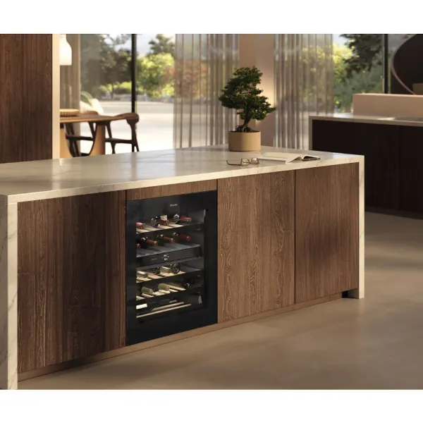 Εντοιχιζόμενος Συντηρητής Κρασιών Miele KWTUS 7096 E Μαύρο obsidian γυαλί