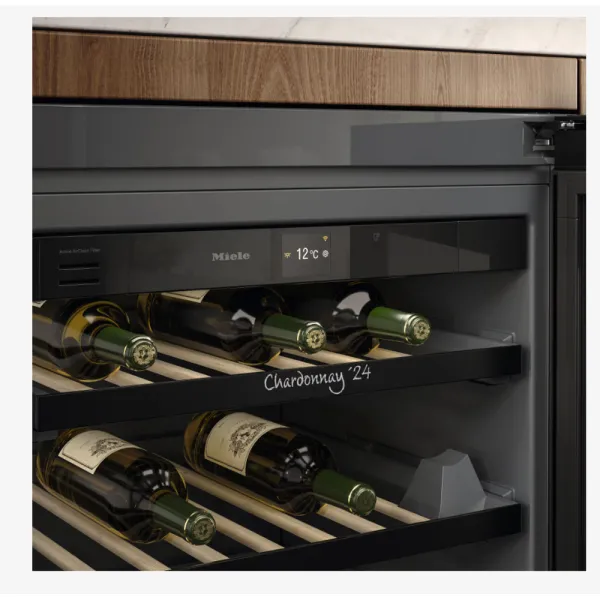 Εντοιχιζόμενος συντηρητής κρασιών Miele KWTUS 7054 F Μαύρο obsidian γυαλί