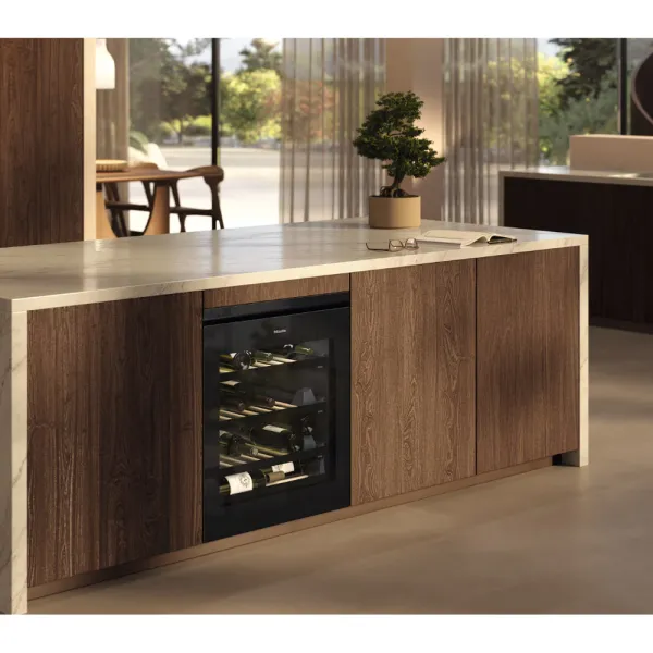 Εντοιχιζόμενος συντηρητής κρασιών Miele KWTUS 7054 F Μαύρο obsidian γυαλί