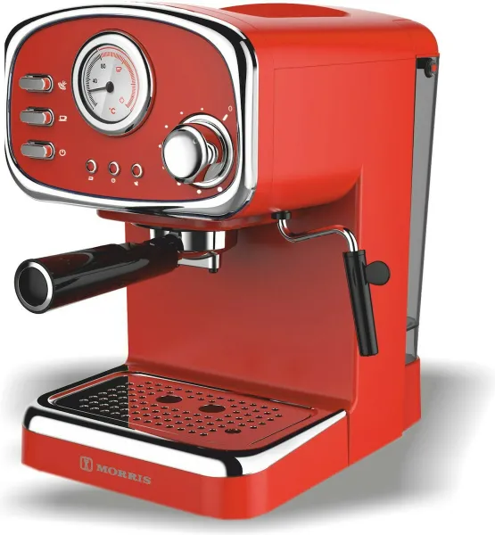 Μηχανή Espresso Morris R20808EMR 1100W 20bar Κόκκινη