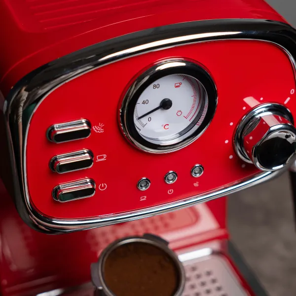 Μηχανή Espresso Morris R20808EMR 1100W 20bar Κόκκινη